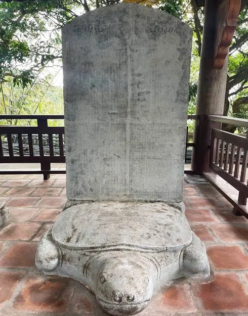 Bia "Thanh Mai Viên Thông tháp bi" chùa Thanh Mai - Mộ đá đẹp Ninh Bình